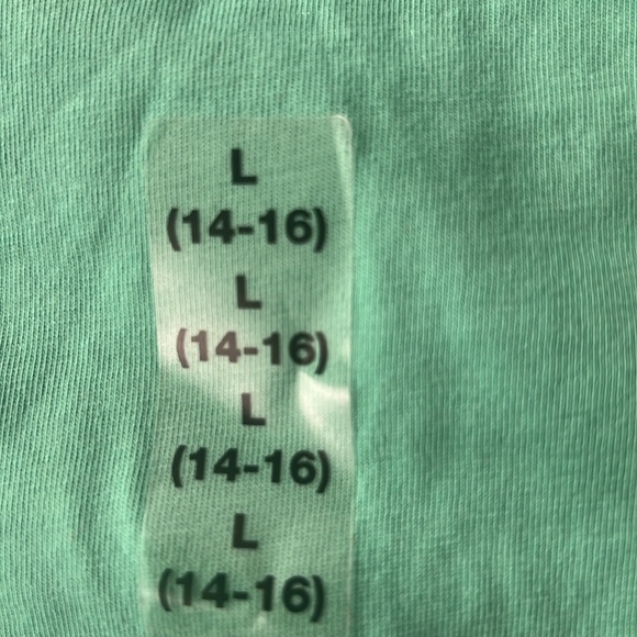NWT girls Polo Ralph Lauren light green tank. Great under sweaters/zip ups SZ L - Picture 2 of 5